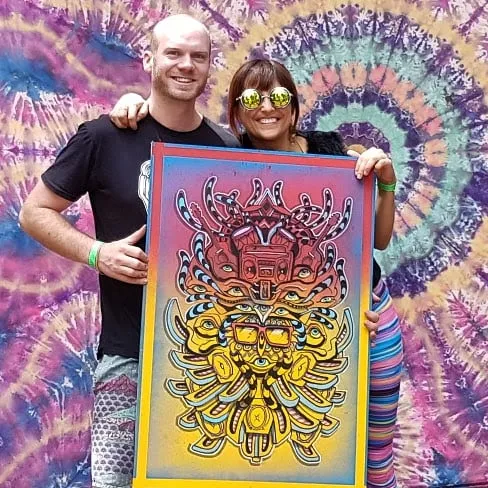Artwork with its new owner