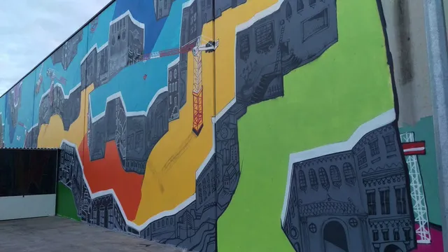 Right side of mural