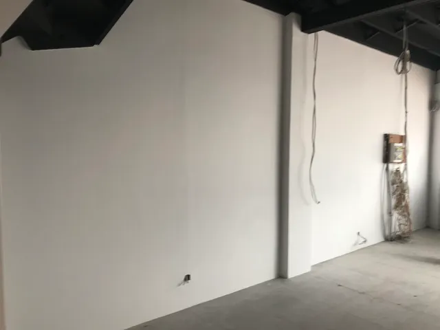 Fresh wall ready to paint