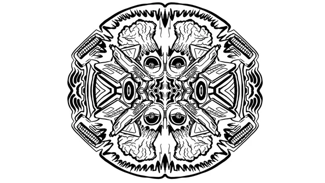 Games and explosive pokemon ball themed custom live art mandala