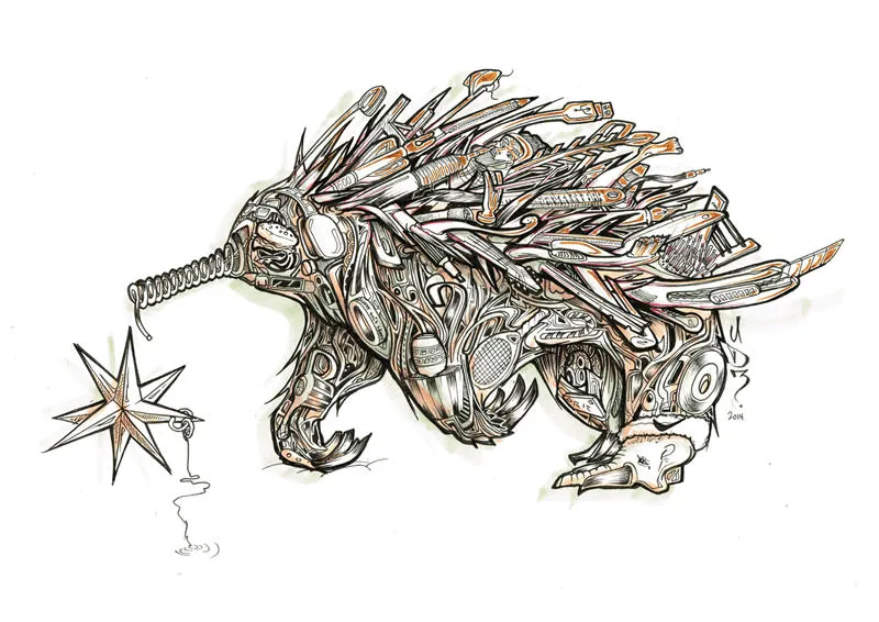 Echina illustrated personalised gift artwork for home decor special someone you love.
