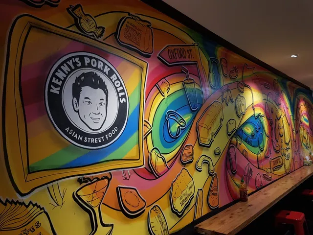 Close up of logo and details