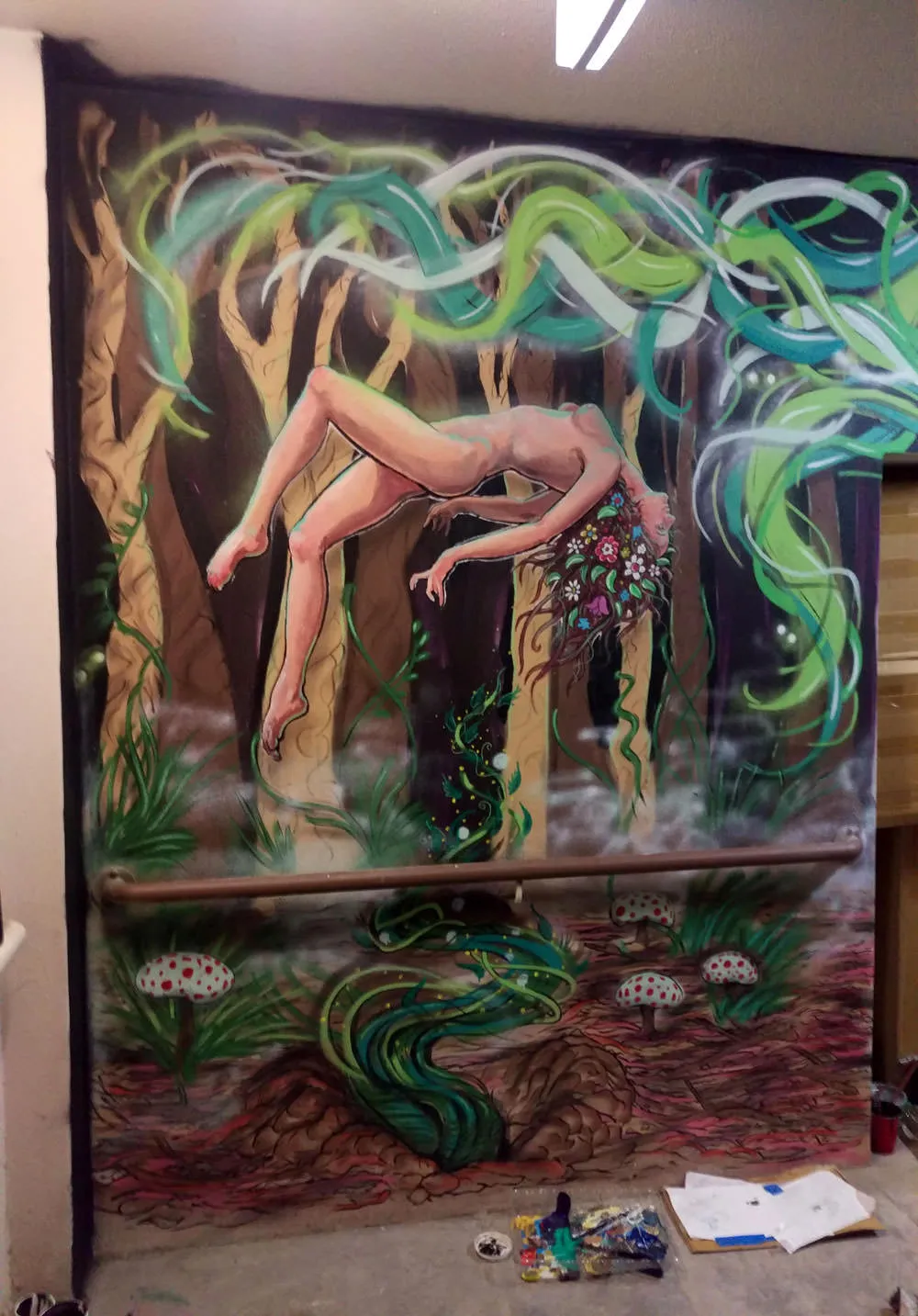 Supernatural forest magic nymph.