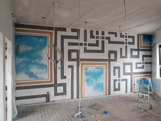 Painting in the skies