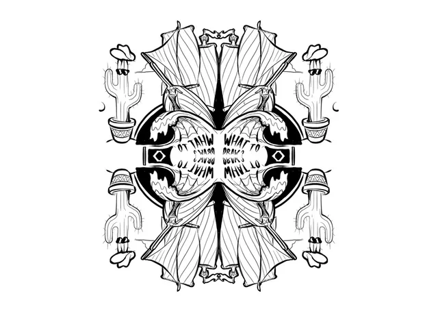Fun custom mandala illustration