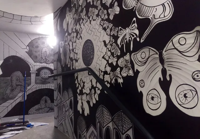 Rilla Sam Shennan Collaboration Escher Mural